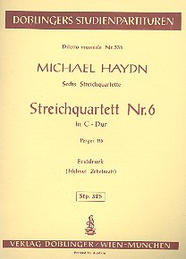 Streichquartett C-Dur Nr.6