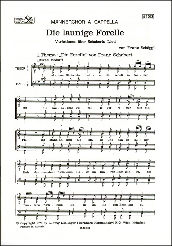 Die launige Forelle - Variationen über Schuberts Lied