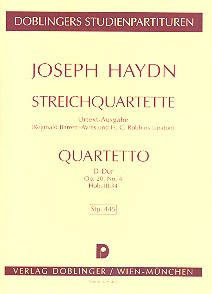 Streichquartett D-Dur op.20,4