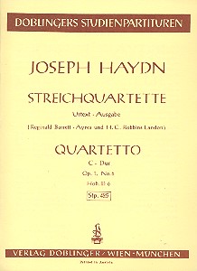 Streichquartett C-Dur op.1,6