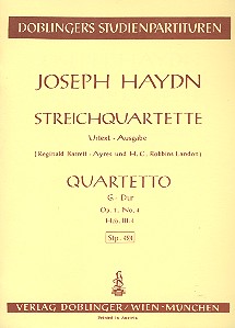 Streichquartett G-Dur op.1,4