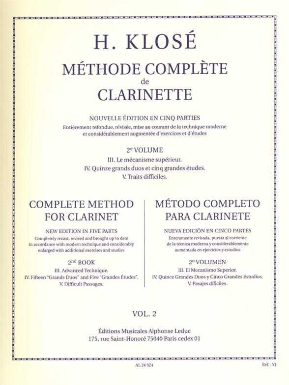 Methode complete de clarinette