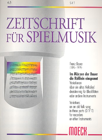 Variationen über 'Im Märzen der Bauer die Rösslein einspannt'