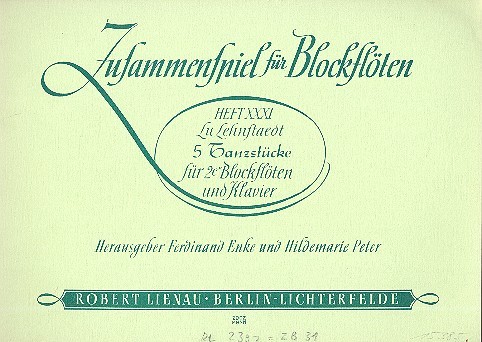 5 Tanzstücke für 2 C-Blockflöten und Klavier