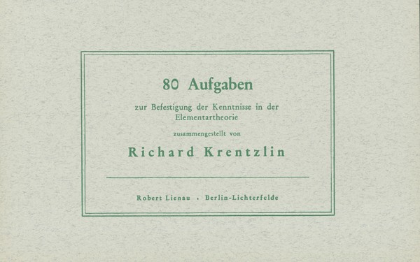 80 Aufgaben zur Befestigung der Kenntnisse in der Elementartheorie