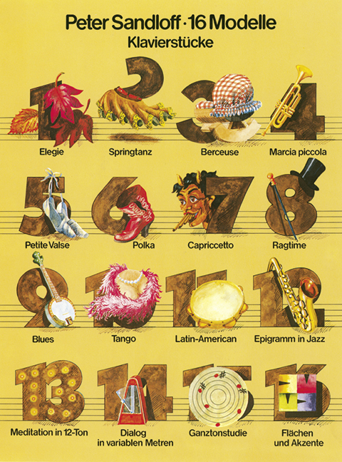 16 Modelle Klavierstücke in typischen Musikformen