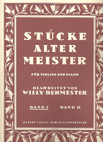 Stücke alter Meister Band 1