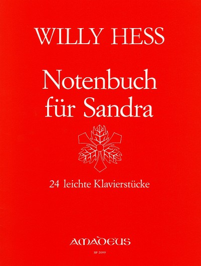 Notenbuch für Sandra op.109