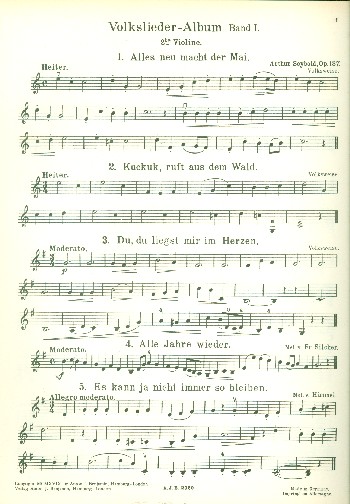 Volksliederalbum op.137