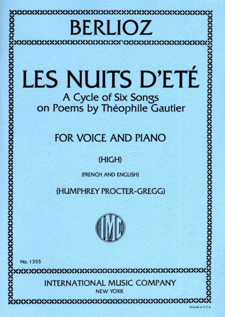 Les nuits d'été - A cycle of 6 songs