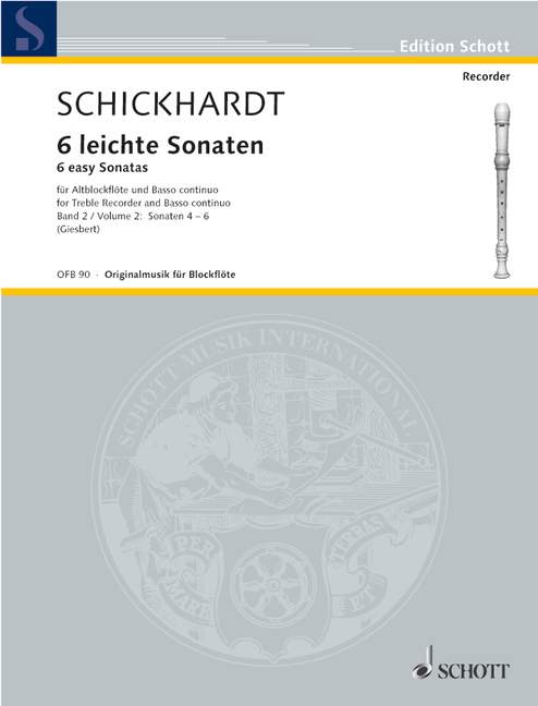 6 leichte Sonaten Band 2 (Nr.4-6)