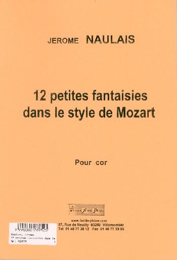 12 petites fantasisies dans le style de Mozart