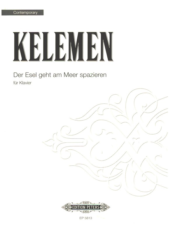 Der Esel geht am Meer spazieren