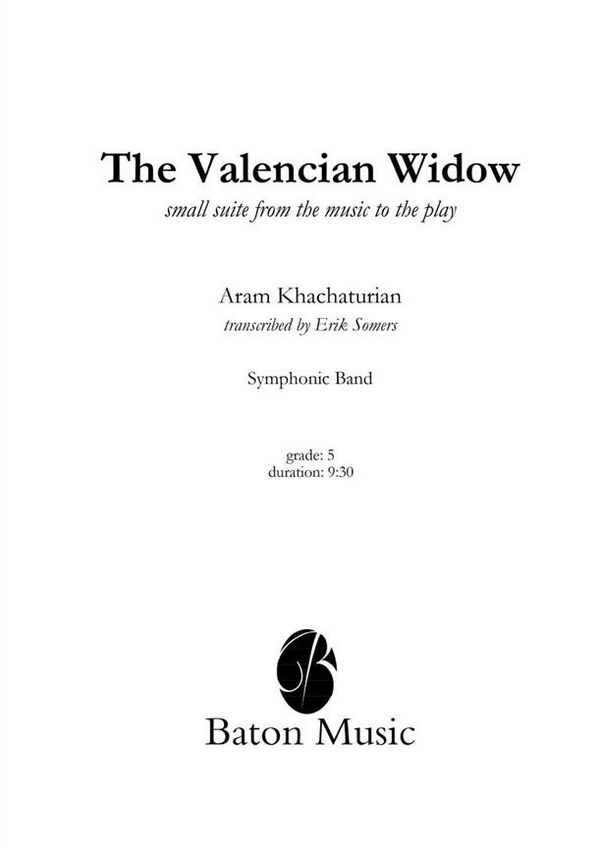 The Valencian Widow - Small Suite