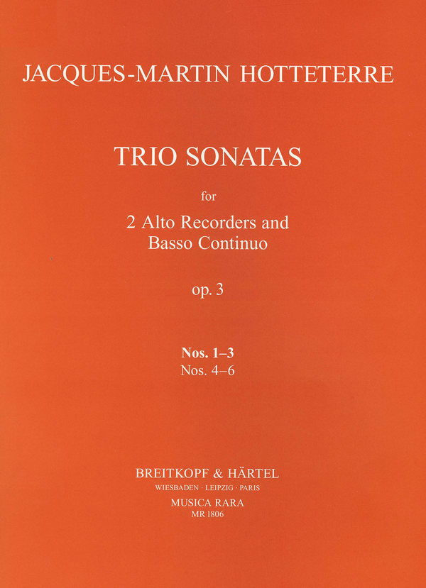 Triosonaten op.3 Band 1 (Nr.1-3)