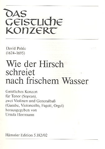 Wie der Hirsch schreiet nach frischem Wasser