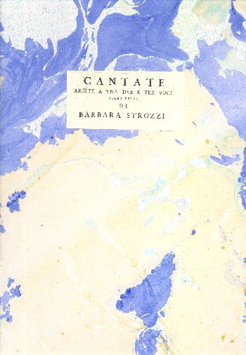 Cantata, Ariete a 1-3 voci op.3