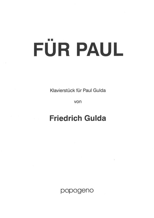 Für Paul