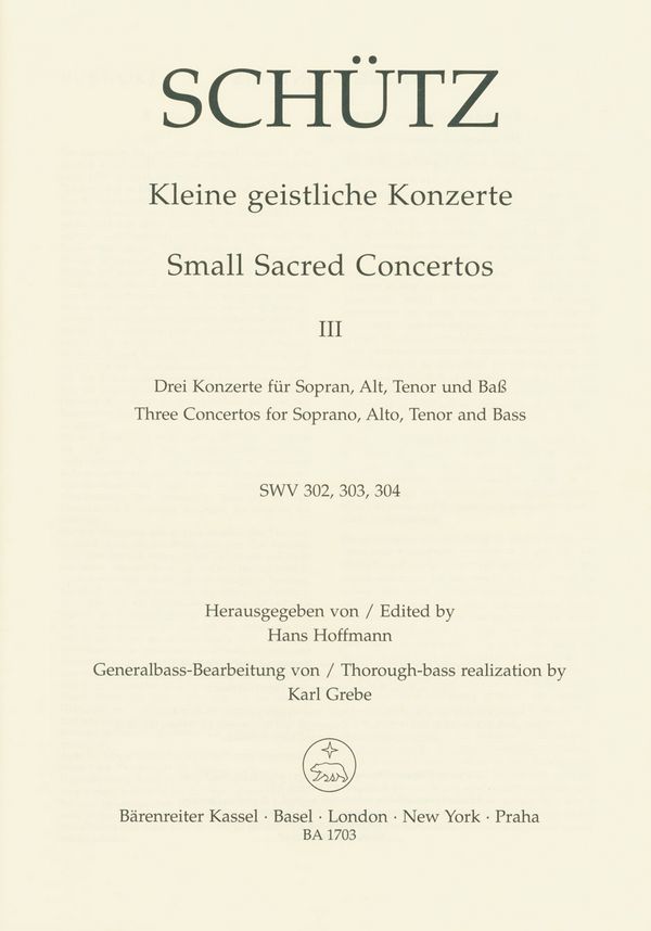 Ein Kind ist uns geboren SWV302