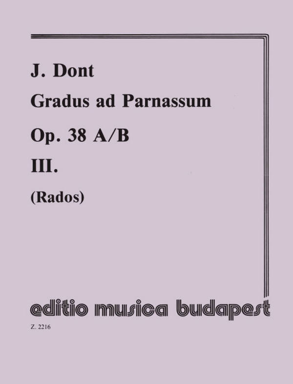 Gradus ad parnassum op.38 Band 3