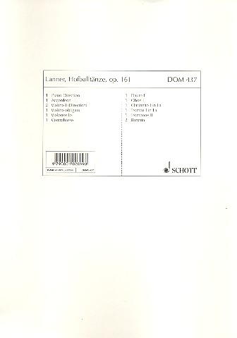 Hofballtänze op. 161