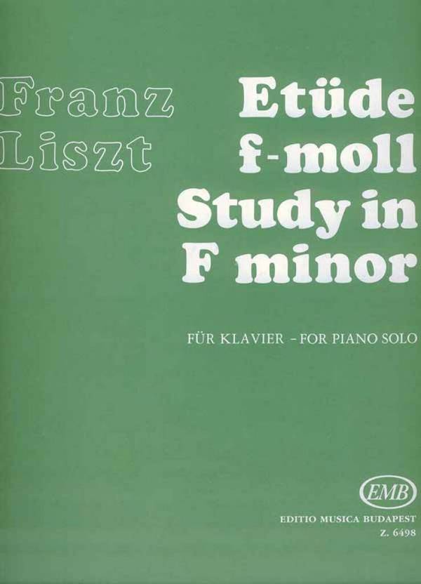 Etüde f-moll