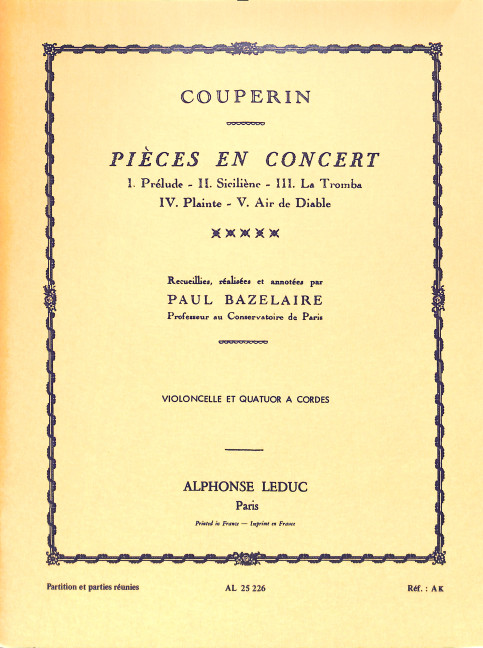 PIECES EN CONCERT POUR VIOLON-
