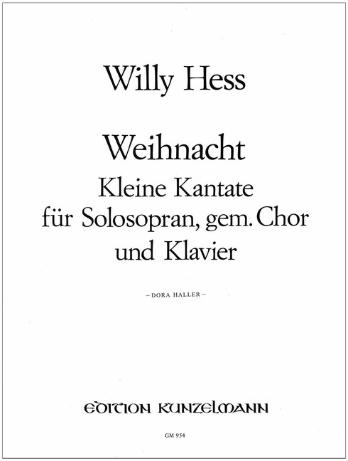Weihnacht op.7 Kleine Kantate