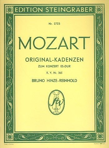 Original-Kadenzen zum Klavierkonzert