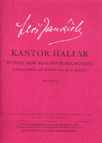 Kantor Halfar für Männerchor