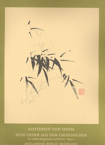 5 Lieder aus dem Chinesischen op.8