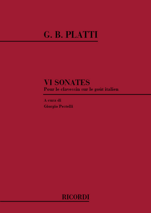 6 SONATES SUR LE GOUT ITALIEN