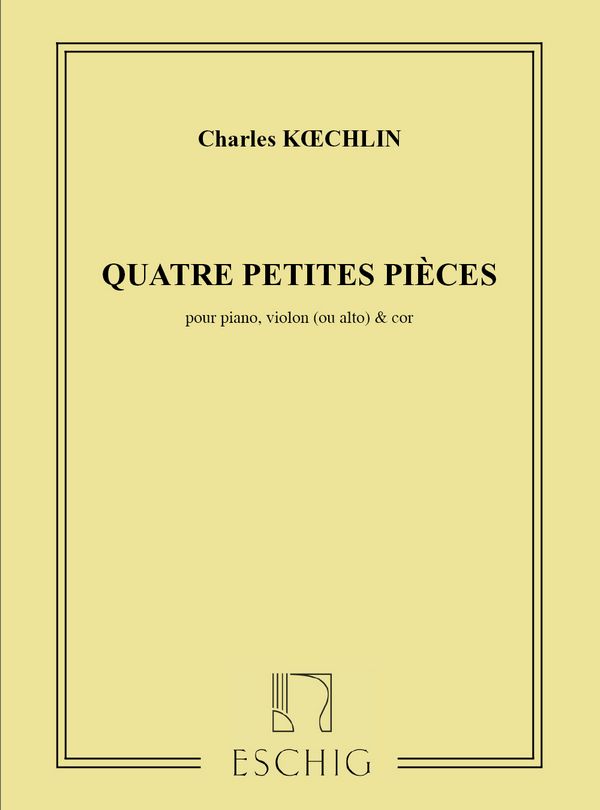 4 petites pièces pour piano,