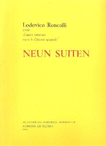 9 Suiten aus Caprici armonici sopra la chitarra spagnola