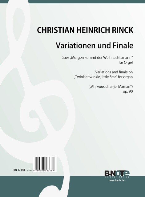 Variationen und Finale über Morgen kommt der Weihnachtsmann op.90