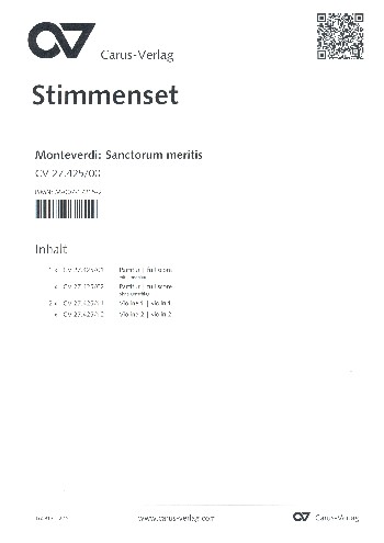 Sanctorum meritis SV277
