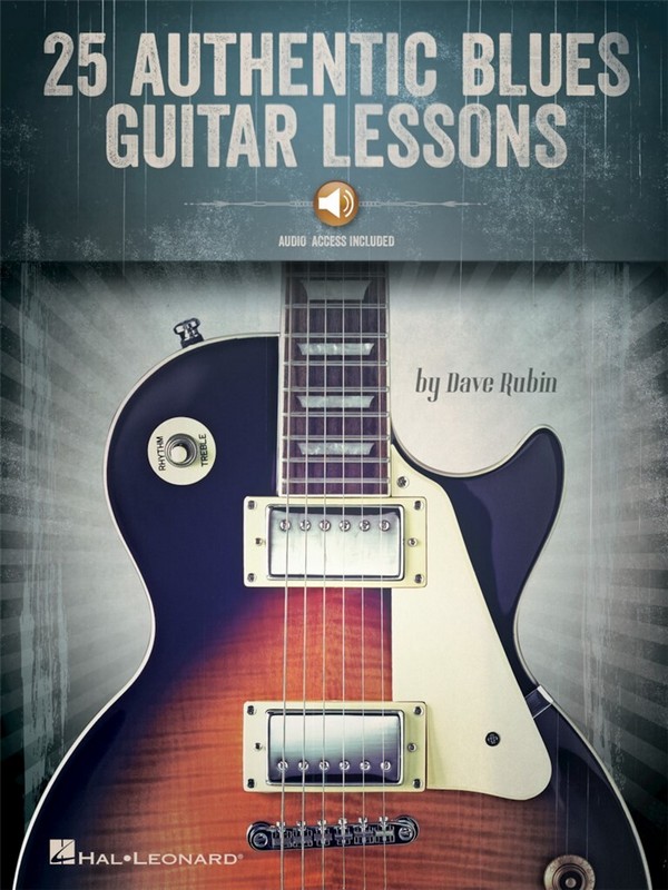 25 authentic Blues Guitar Lessons (+Online Audio):