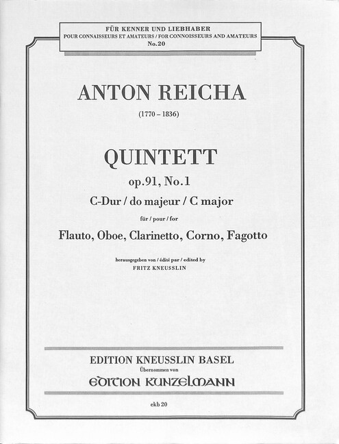 Quintett C-Dur op.91,1