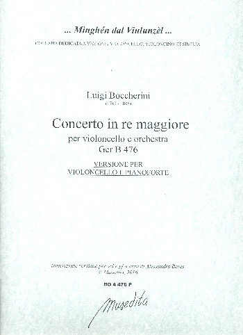 Konzert A-Dur GerB475 für Violoncello und Orchester