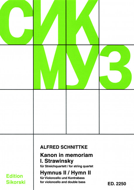 Kanon in memoriam Igor Stravinsky