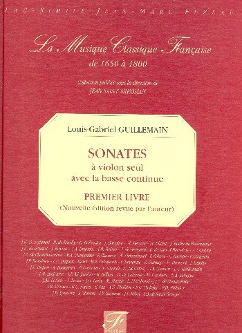 Sonates à violon seul avec la basse continue premier livre
