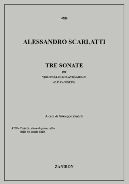 3 sonate per violoncello