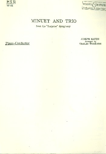 Minuet and Trio HSS 44