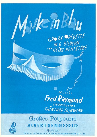 Maske in Blau