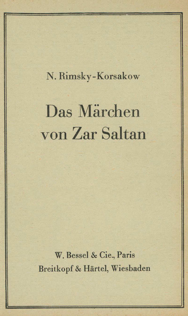 Das Märchen von Zar Saltan