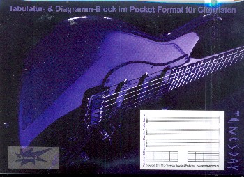 Notenblock Tabulatur und Diagramm Din A6