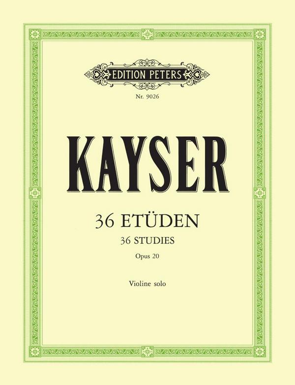 36 Etüden op.20