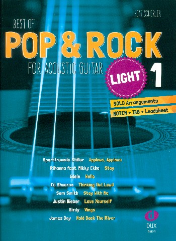 Best of Pop & Rock light for Acoustic Guitar vol.1:
