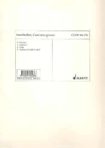 Concerto grosso C-Dur op. 3/12