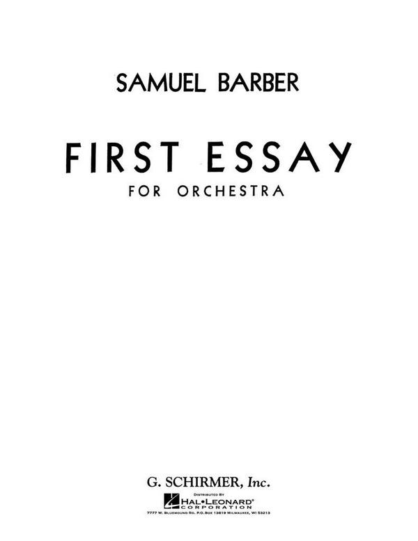 Essay no.1 op.12
